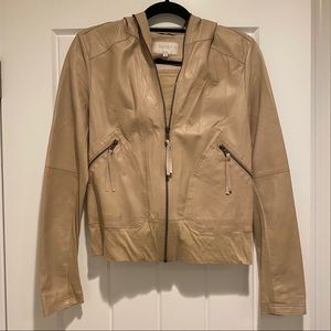 Laundry by Shelli Segal leather sweatshirt